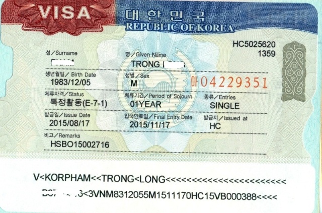 Visa E7 Hàn Quốc – Và những điều cần biết