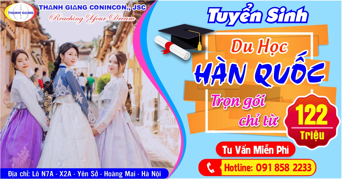 TS Du Học Hàn Quốc CHI PHÍ THẤP (Từ 120 Triệu) – Kỳ Học Tháng 12/2021